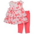 Carters Colecao Atual Conjunto 2 Pecas Butterflies Salmon