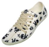 Sapatênis Feminino Seven Branco Caveira